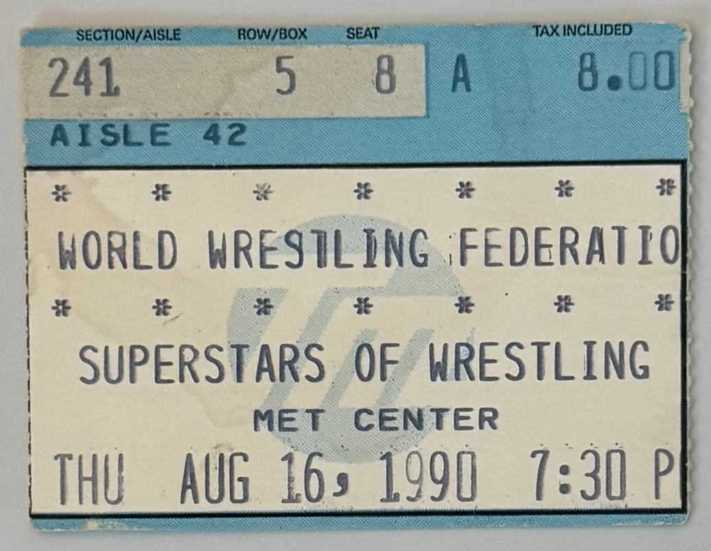 August 16, 1990, World Wrestling Federation