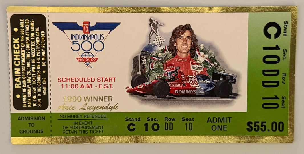 May 26, 1991, 75th Indianapolis 500