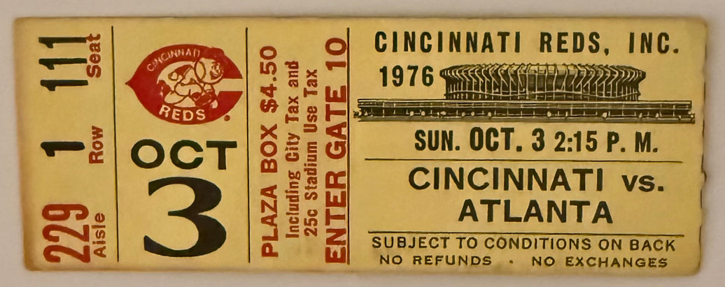 October 3, 1976, Dale Murphy Game Number 19, Hits 16/17