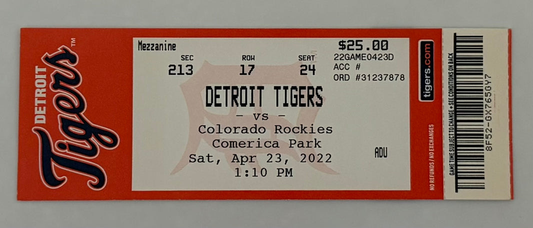 2022 Miguel Cabrera Achieves Milestone 3000 Hit 4/23/2022