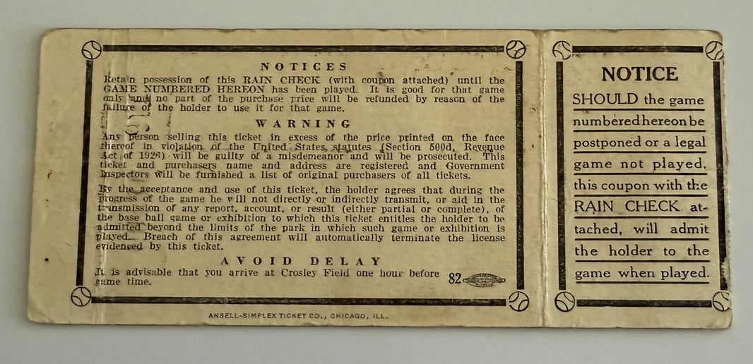 1939 World Series, Game 4 at Crosley Field, Yankees Sweep Reds in 4 Games - Clincher!