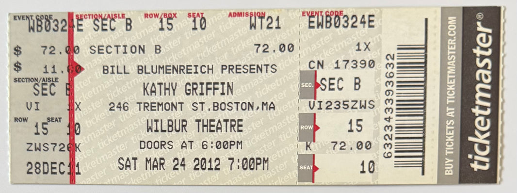 March 24, 2012, Kathy Griffin Stand Up