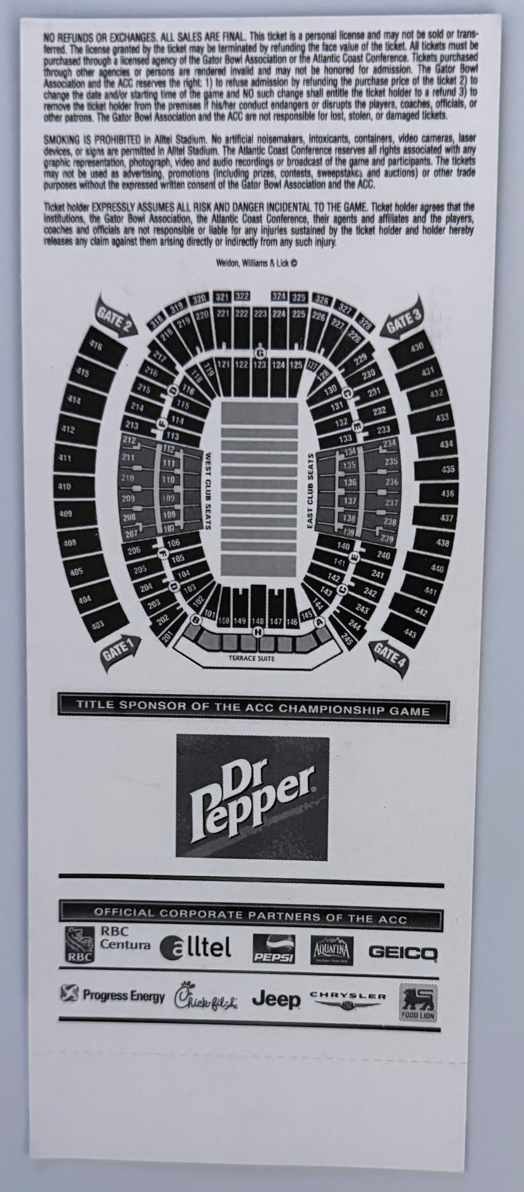 December 3, 2005, ACC Championship Game, VA Tech versus Florida State
