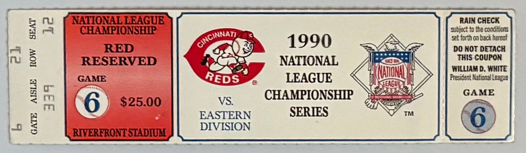 1990 NLCS Game Six, Cincinnati