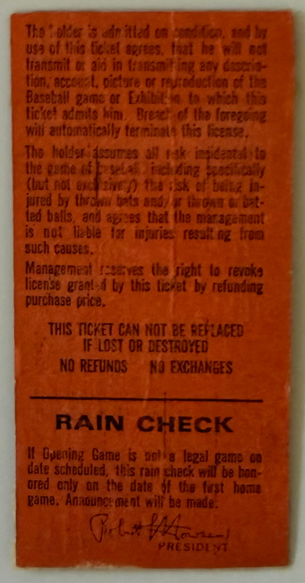 Opening Day, 1974, Hank Aaron Ties Babe Ruth, Condition - Tape