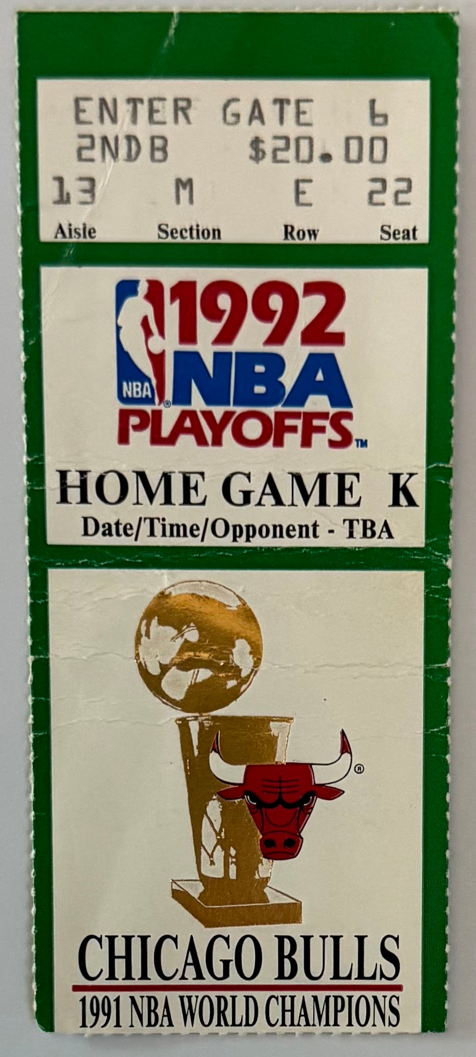 1992 Bulls Playoff Game K, Michael Jordan Shrug Game, Fair Condition