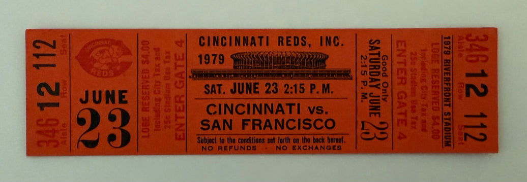 June 23, 1979, Cincinnati Reds vs SF Giants, Pedro Borbon Immaculate Inning - Damage to Reverse