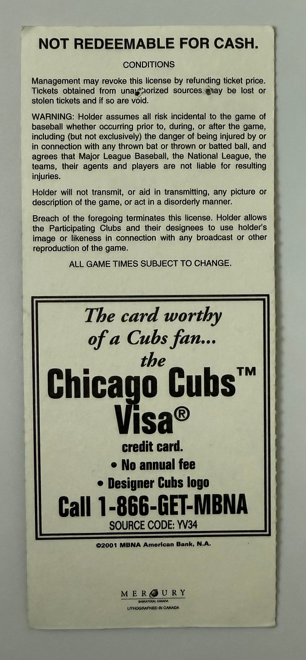September 11, 2001, Reds at Chicago Cubs, Scheduled on Infamous Date