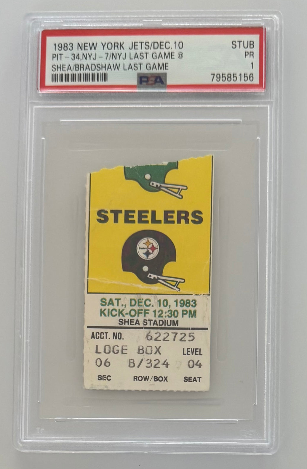 12/10/1983 Terry Bradshaw Final Game, Pittsburgh Steelers