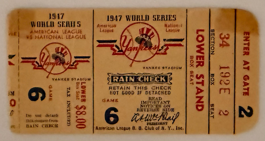 1947 World Series, Game 6, Yankees versus Dodgers, Jackie Robinson and Yogi Berra's First WS