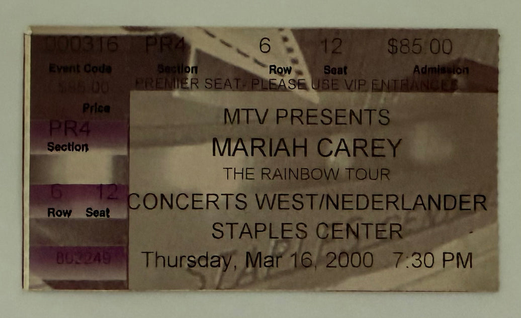 2000 Mariah Carey at the Staples Center, March 16, 2000