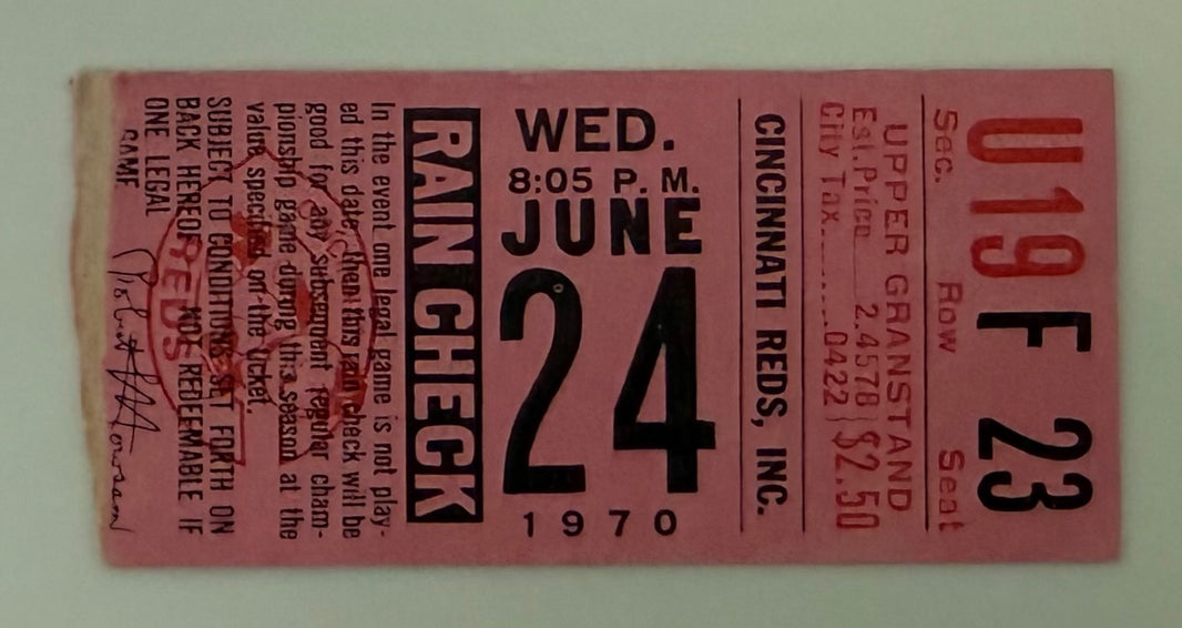 1970 Final Game at Crosley Field, June 24, 1970