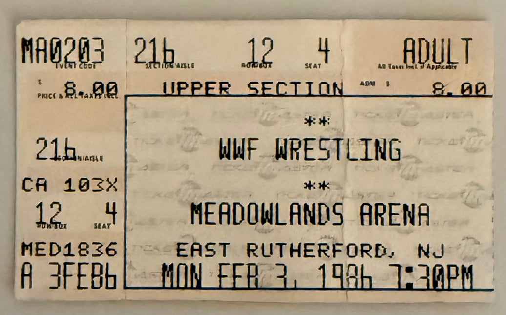 February 3, 1986, WWF at Meadowlands Arena, Jesse Ventura Defeated (Condition)