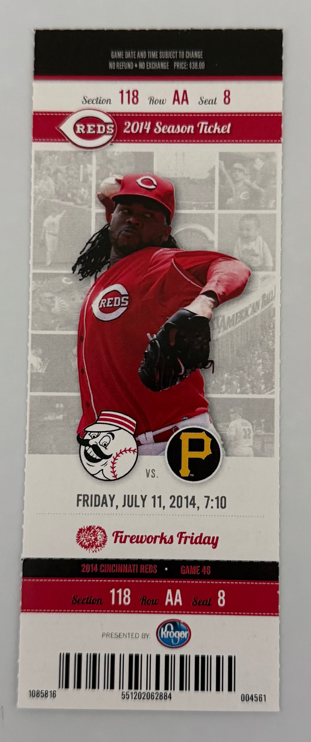 July 11, 2014, Carlos Contreras, Immaculate Inning, Reds vs Pirates