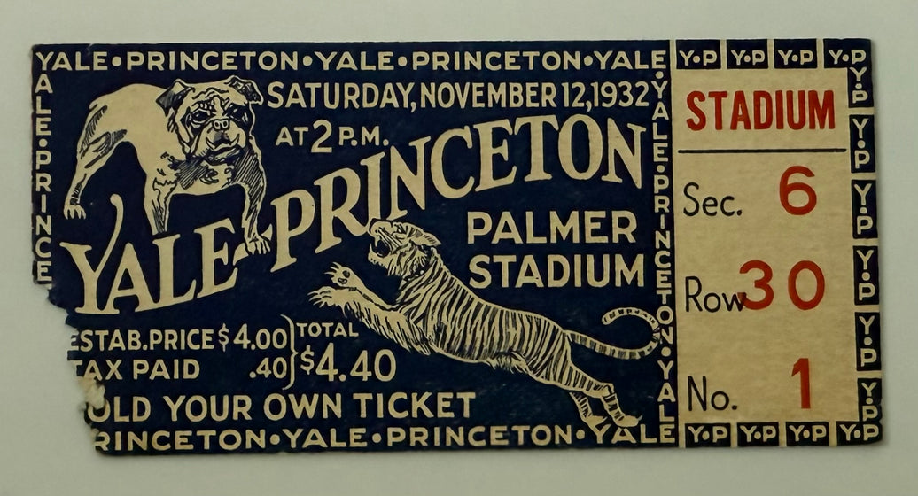 1932 Yale versus Princeton at Palmer Stadium, November 12, 1932
