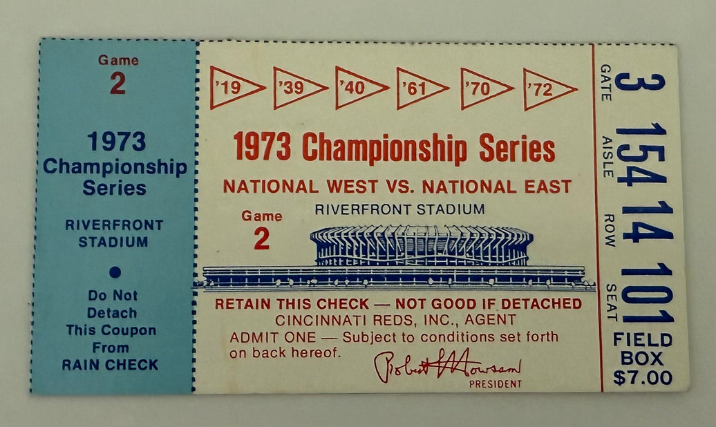 1973 NLCS Game Two, Reds Versus Mets, Riverfront Stadium