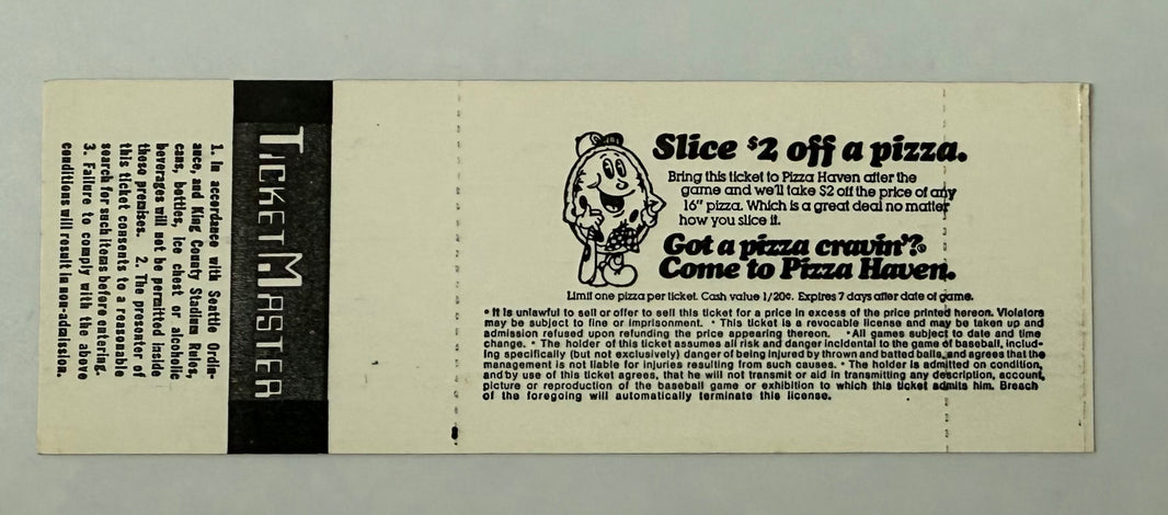 May 6, 1982, Gaylord Perry 300 Win Milestone Souvenir Ticket, Signed By Perry - NIP