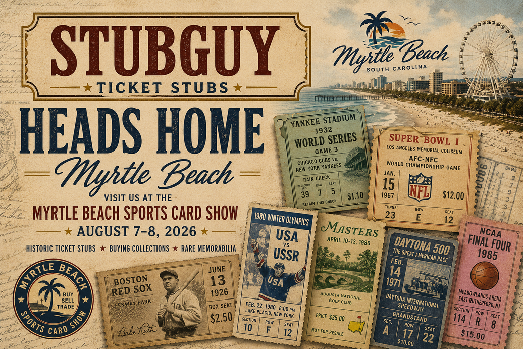 StubGuy Heads Home for the Myrtle Beach Sports Card Show
