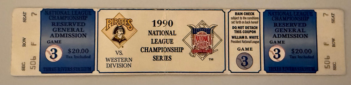 1990 NLCS Game 3, Cincinnati versus Pittsburgh