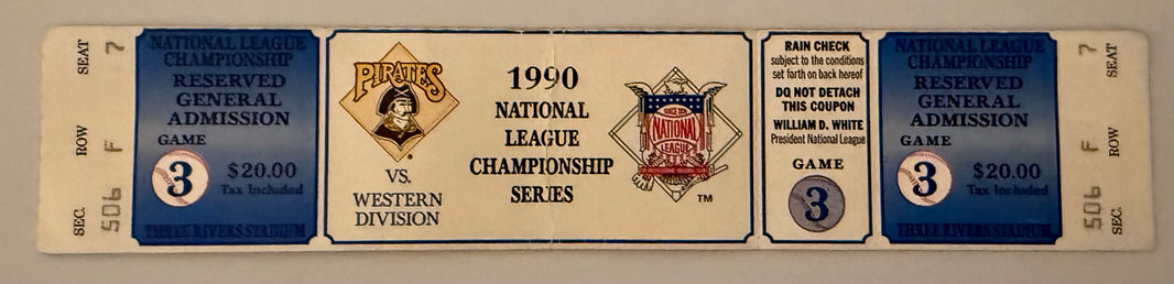 1990 NLCS Game 3, Cincinnati versus Pittsburgh