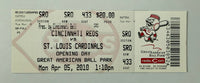 2010 Cincinnati Reds Opening Day versus  St. Louis Cardinals, April 5, 2010