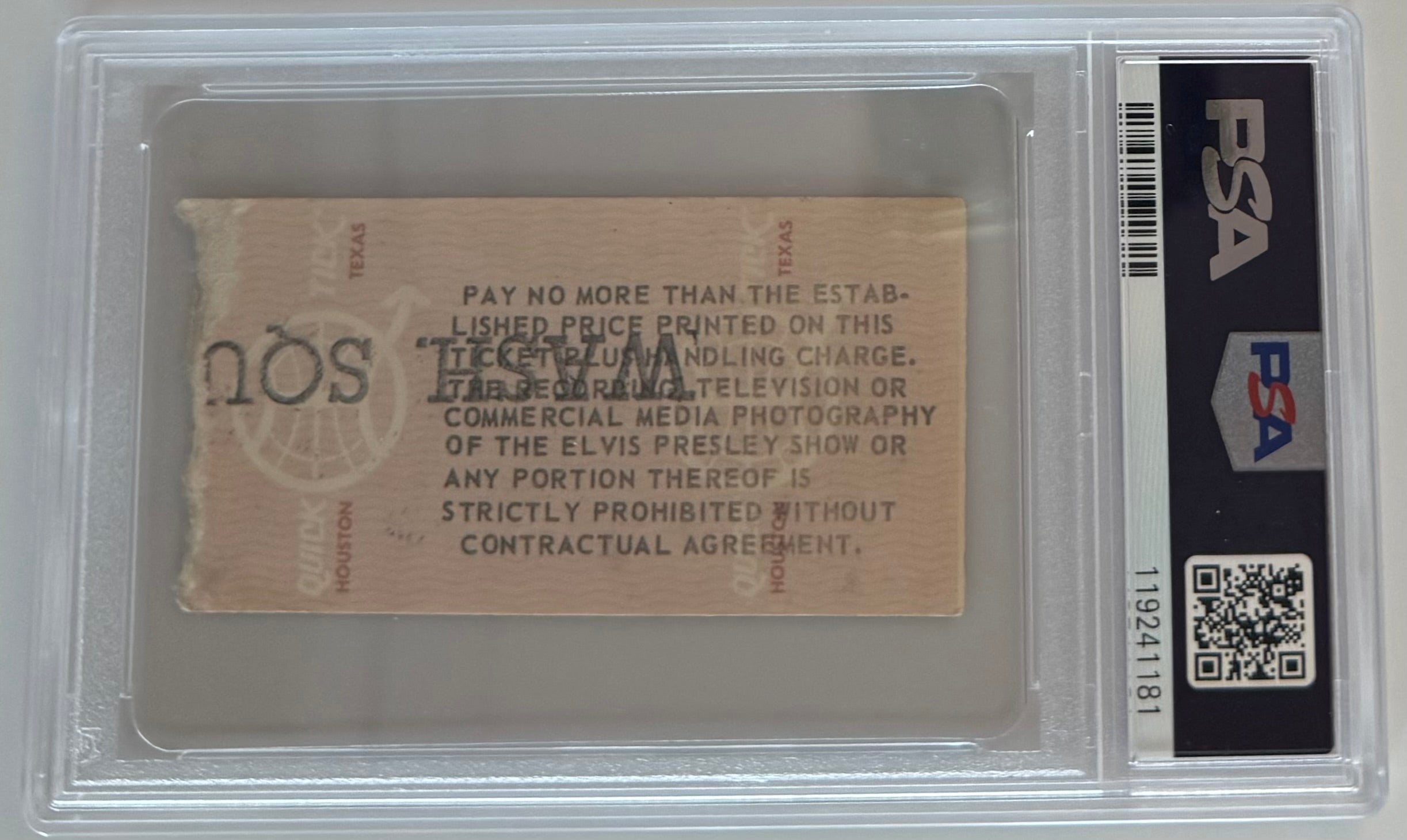 June 26, 1977, Elvis Presley, Market Square Arena, Elvis Last Live Performance, PSA 5