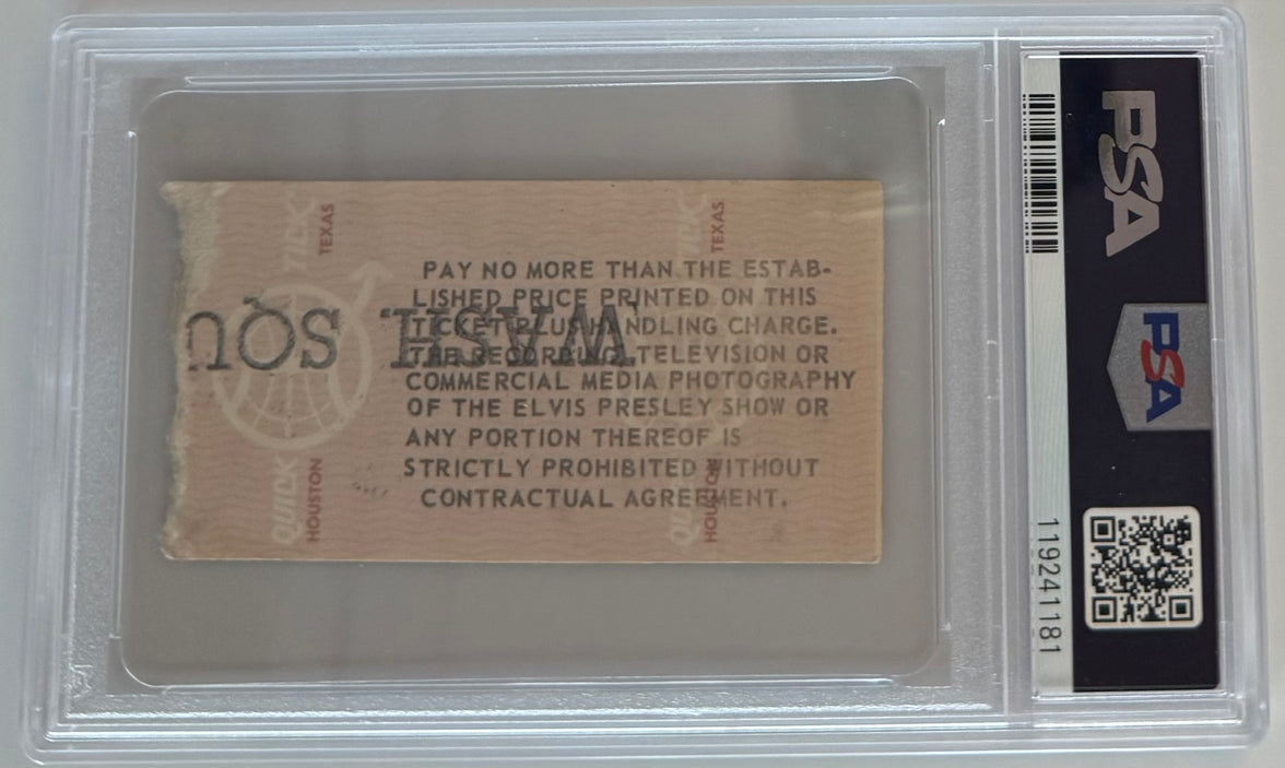 June 26, 1977, Elvis Presley, Market Square Arena, Elvis Last Live Performance, PSA 5