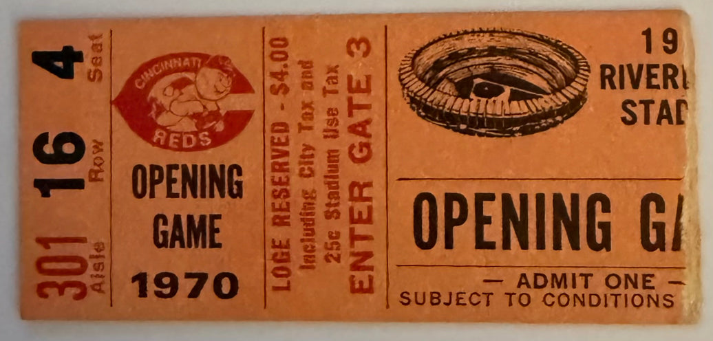 June 30, 1970, Opening Game, Riverfront Stadium, Cincinnati