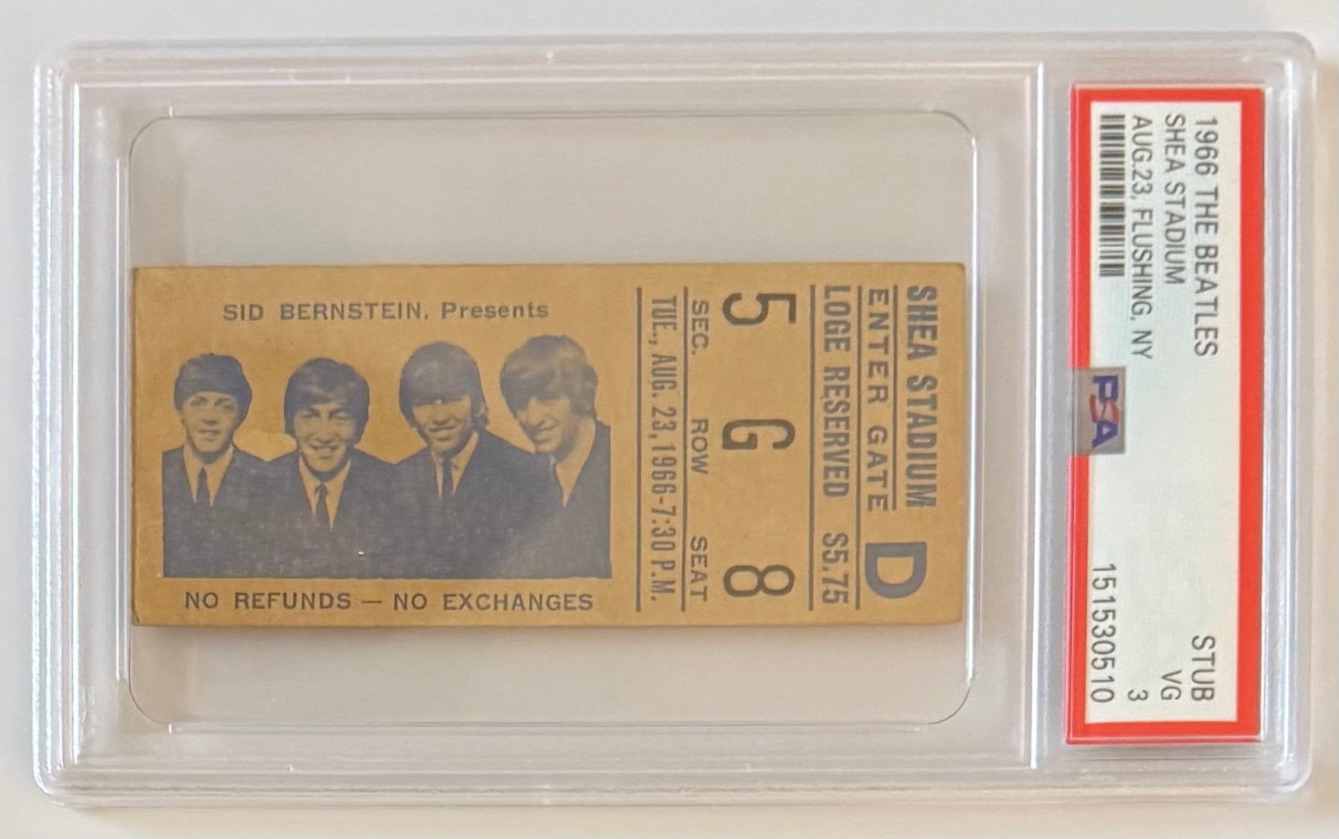 August 23, 1966, Beatles Concert at Shea Stadium, PSA-VG, 3