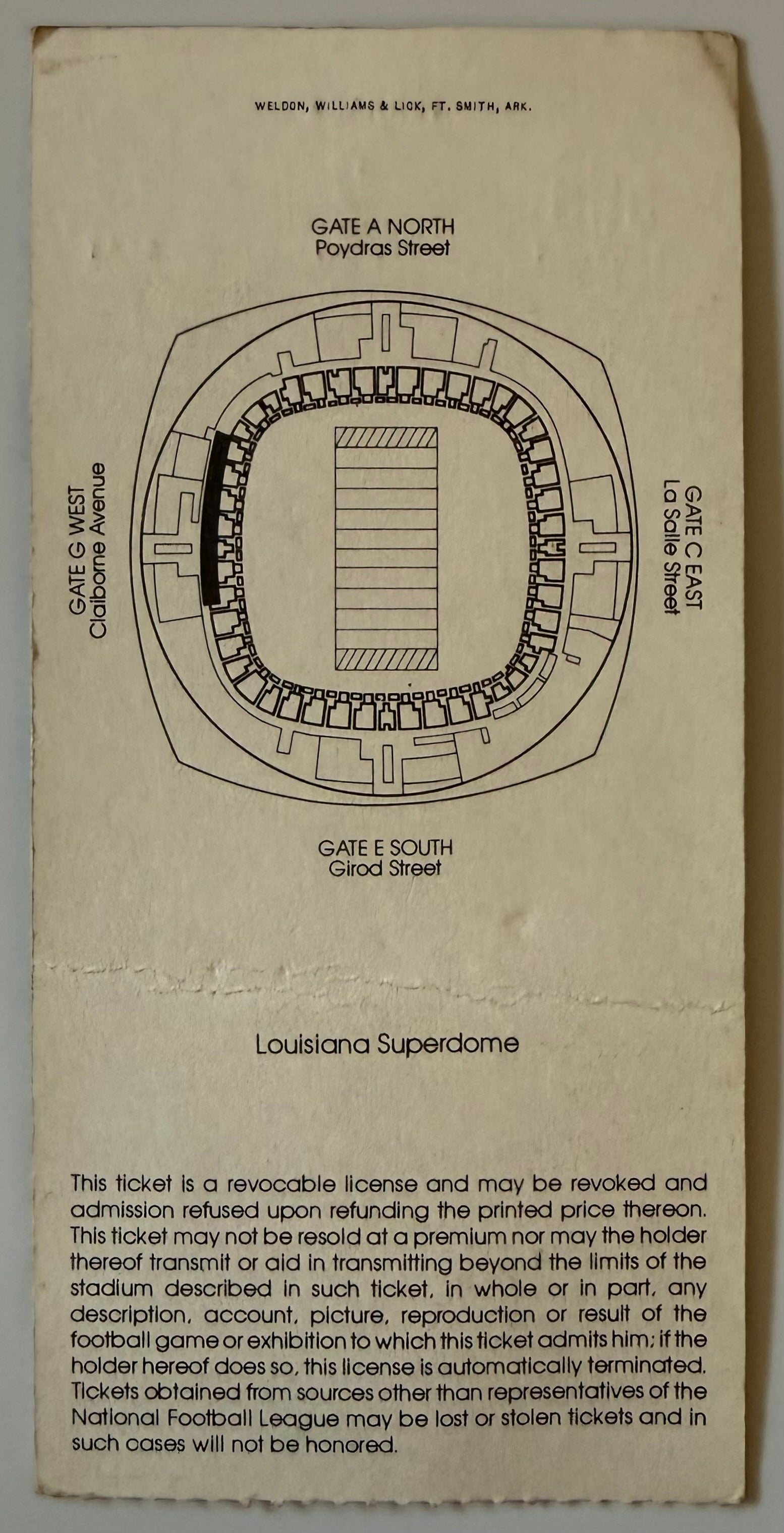 January 15, 1978, Super Bowl XII, Dallas versus Denver (Condition)