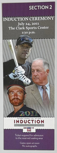 July 24, 2011, Baseball HOF Induction, Alomar/Blylevin