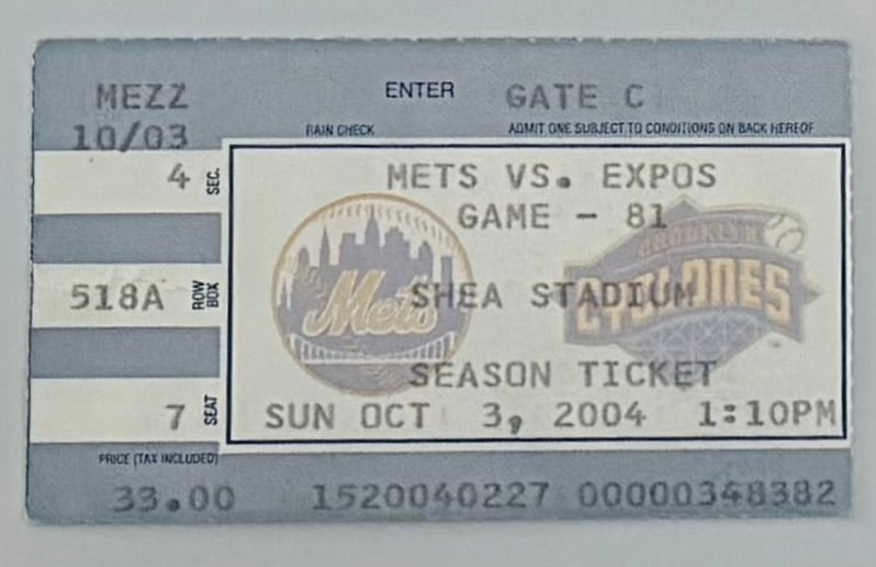 October 3, 2004, Montreal Expos Final Game