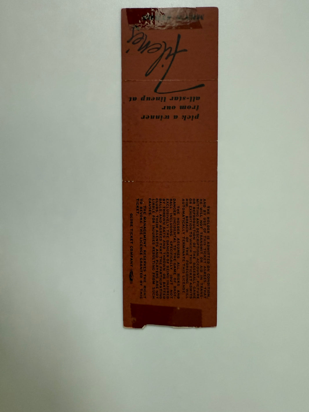 1967 Boston Red Sox Full Ticket from Fenway, 8/23/67, Yaz Home Run