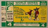 1972 World Series Game 4 Oakland Athletics and Cincinnati Reds in Oakland Colosseum