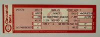 1985 Full Ticket Pete Rose Achieves Milestone Hit 4192  to Break Ty Cobb‘s Record September 11, 1985