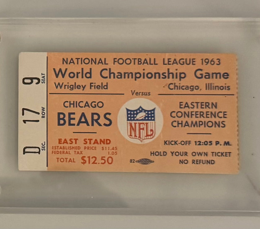 1963 NFL Championship, Bears versus NY Giants