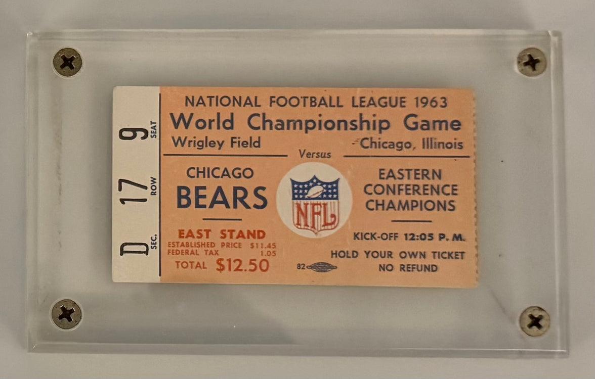 1963 NFL Championship, Bears versus NY Giants