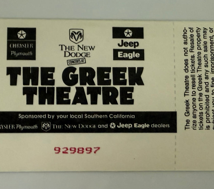 1996 Sting at the Greek Theatre, August 24, 1996