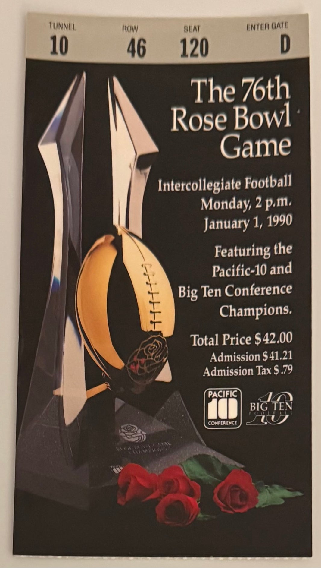 January 1, 1990, Rose Bowl Game, Michigan versus UCLA, Bo Schembechler's Last Game