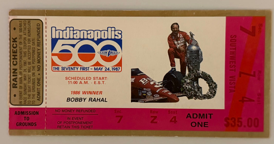 May 24, 1987, 71st Indianapolis 500