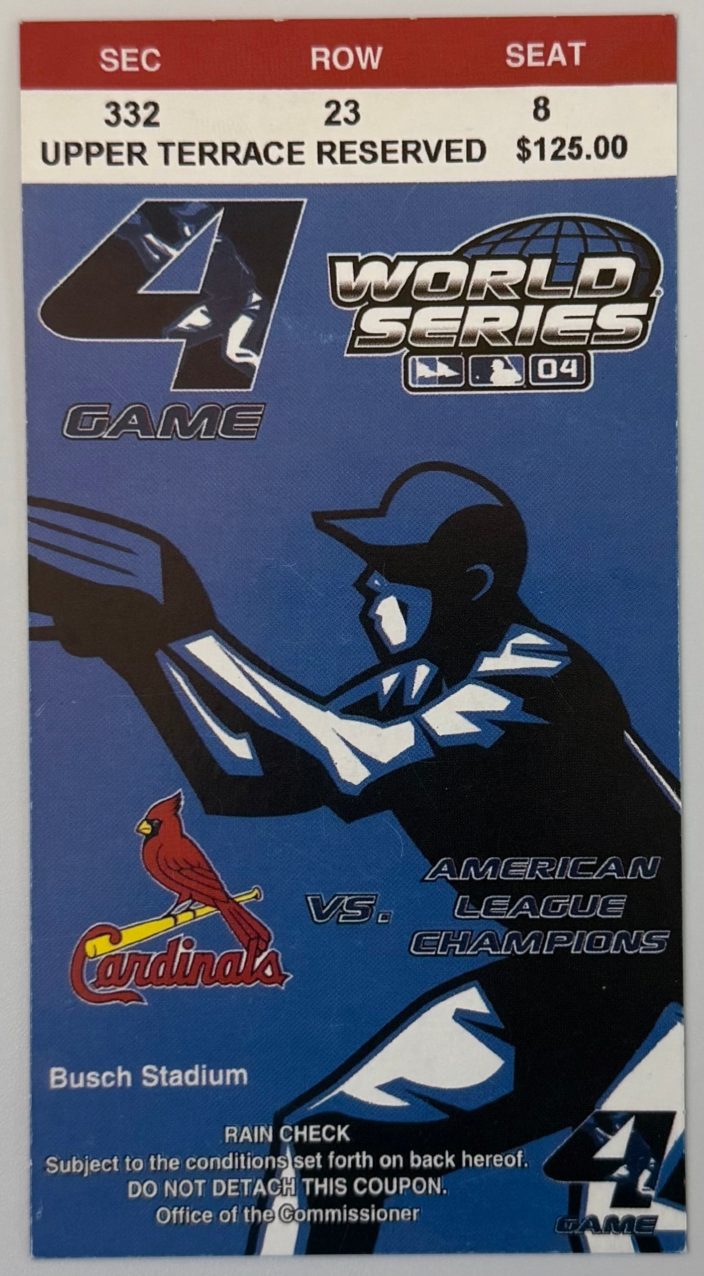 2004 World Series, Game Four, Boston Red Sox Defeat St. Louis Cardinals