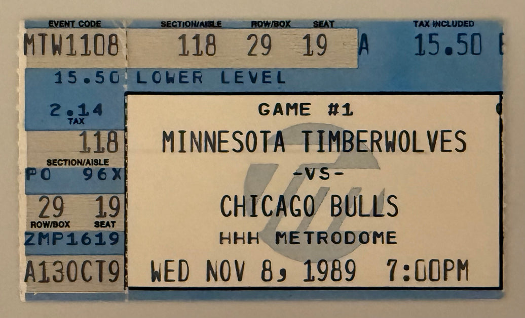 1989 Minnesota Timberwolves Play First Ever Game Against Michael Jordan and the Chicago Bulls 11/8/89