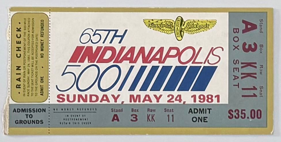 May 24, 1981, 65th Indianapolis 500