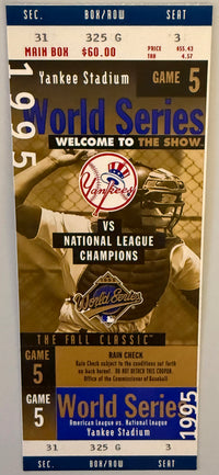 1995 World Series Game Five, Yankees versus Braves