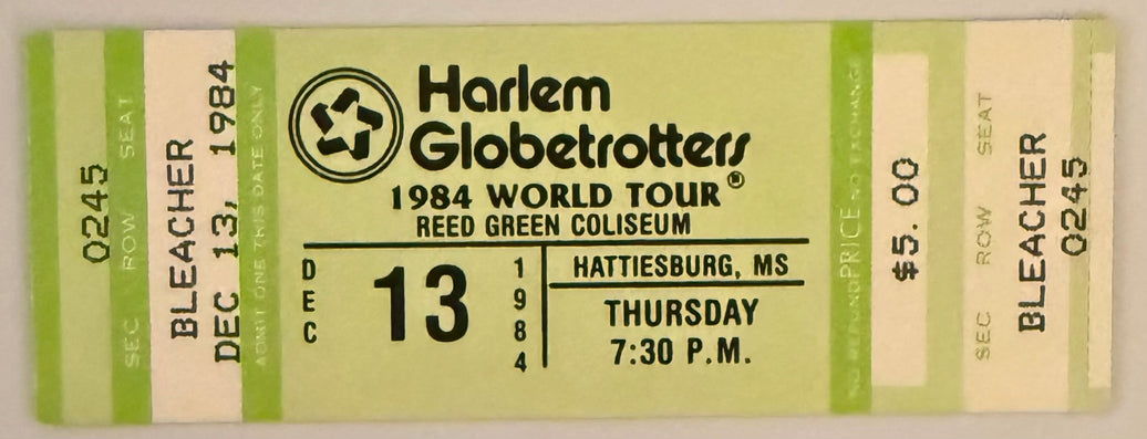 December 13, 1984, Harlem Globetrotters
