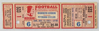 December 15, 1957, Pittsburgh Steelers @Washington Redskins, Clark Griffith Stadium, Don Shula Last Game Played