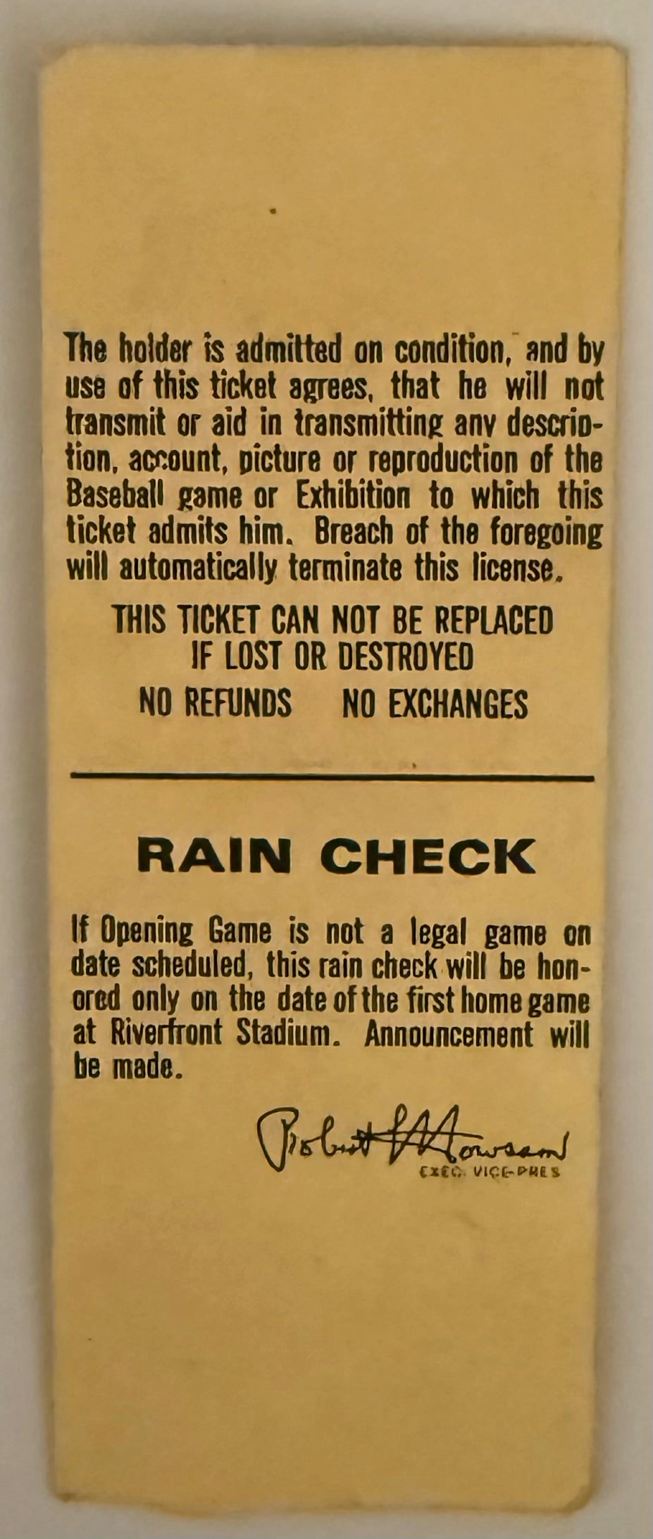 1971 Cincinnati Reds First Opening Day at Riverfront Stadium