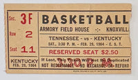 February 29, 1964, UT Vols versus UK Wildcats