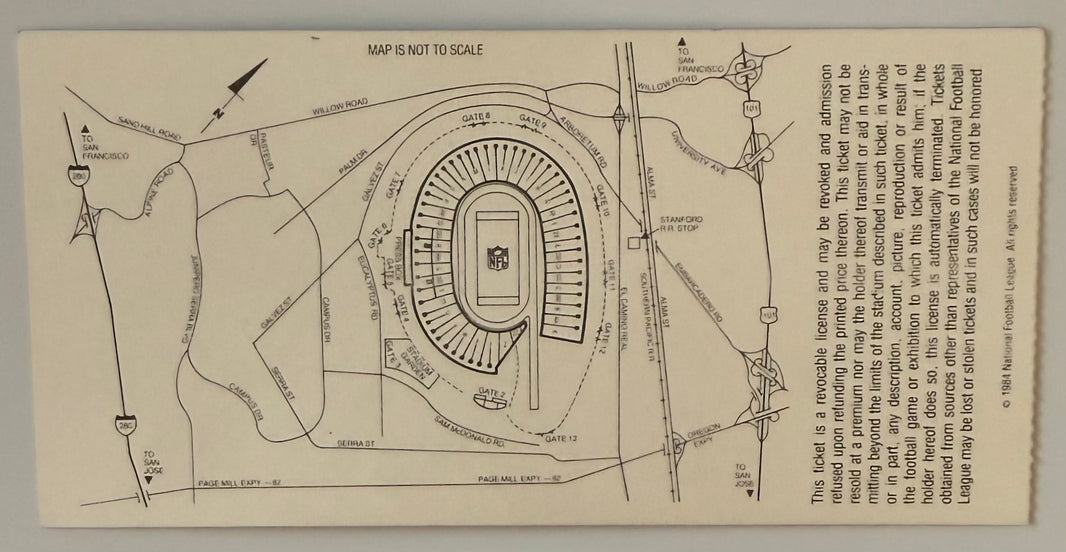 January 20, 1985, Super Bowl XIX, SF 49ers - Miami Dolphins