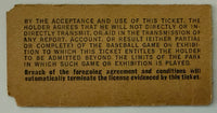 Undated Brooklyn Dodgers Ladies Grandstand Stub $ .50, Branch Rickey, Likely 1941-1946